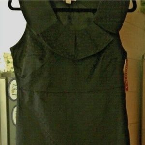 MERONA Women's Black Sleeveless Ruffle Dress Size Size 8